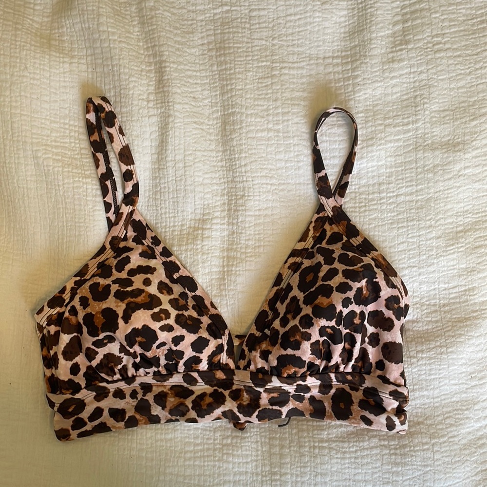 Cheetah Print Bikini Top